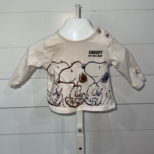 🐶Zara Peanuts Long Sleeve Uni 3/6 Months